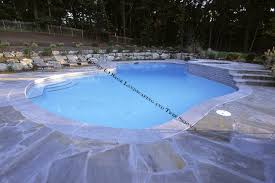 Swimming Pool With Bluestone Pool Deck