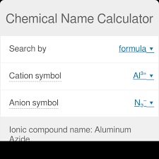 Chemical Name Calculator