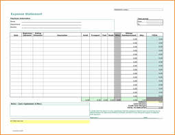 Business Monthly Expenses Spreadsheet Expense Report