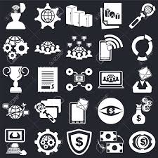 Set Of 25 Icons Such As Coin Exchange Shield Settings Computer