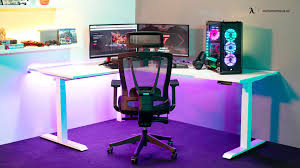 best l shaped desk gaming setup ideas