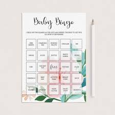 You can play virtual bingo instantly, and you'll get a pdf to print all your bingo cards if you are playing in person. Baby Shower Bingo Template 30 Prefilled Cards Blank Cards Template Littlesizzle