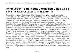 Introduction to networks companion guide is the official supplemental textbook for the introduction to networks course in the cisco® networking academy® ccna® routing and switching curriculum. 2
