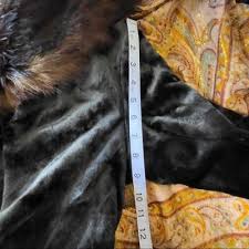 Silk Faux Fur Coat Vintage Flapper Era