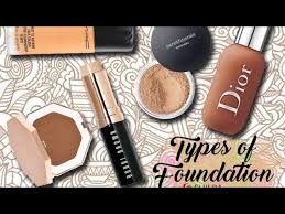 diffe types of makeup foundation on