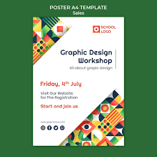 graphic design work poster template