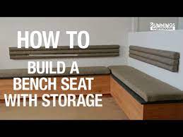 how to build a bench seat with storage