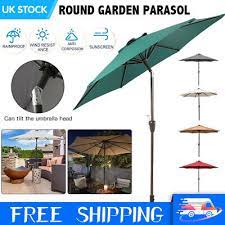 2 7m Heavy Duty Garden Umbrellas
