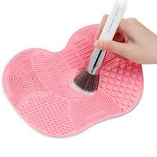 makeup brush cleaning silicon mat 9x6