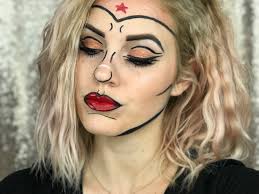 halloween makeup look wonder woman