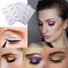 4 pieces eyeshadow eyeliner stencil