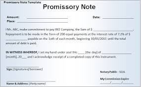 16 Promissory Note Template Free Premium Templates Sample Of A