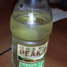 gold peak sweetened green tea bottle