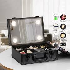 travel makeup case with light temu