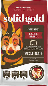 Solid Gold Wolf King Bison Brown Rice Recipe With Sweet Potatoes Large Breed Adult Dry Dog Food 24 Lb Bag