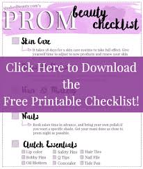 prepare for prom beauty checklist