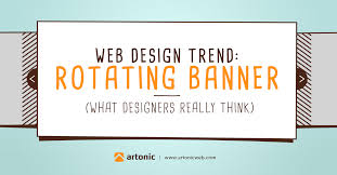 web design trend rotating banner