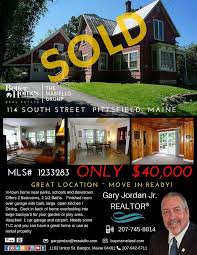 Sold In Pittsfield Maine Call To Get