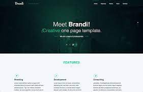 18 free one page psd web templates in