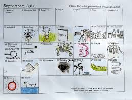 September Word Drawing Chart Marion Marion Boddy Evans