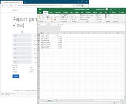 create excel xlsx or pdf from asp net