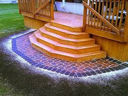 Paver Landing With An Octagon Shape