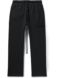 jersey sweatpants in black for men