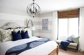 serene blue guest bedroom makeover