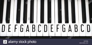 Viele keyboards/klaviere haben cremefarbene tasten, und. Noten Klavier Stockfotos Und Bilder Kaufen Alamy