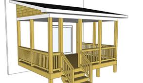mobile home porch blueprints