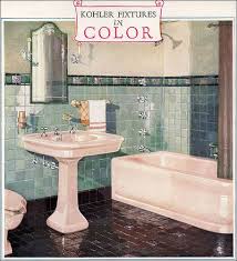 1928 Kohler Color Bathroom Fixtures 1920s Bathroom