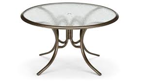 56 Round Glass Top Dining Table With