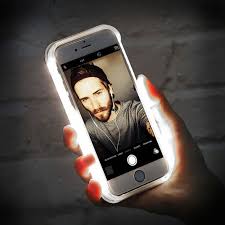 Casu Iphone 7 Selfie Led Light Case Black