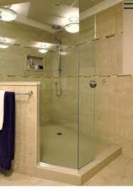 Acrylic Shower Base With Half Wall