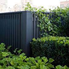 a black fence