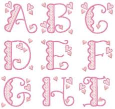 Lacy Girl Monogram Font 39