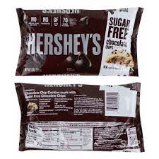 hershey s sugar free chocolate chips 226g
