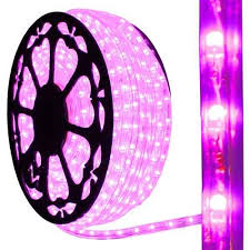 Dimmable Pink Led Rope Light 150ft Spool Aqlighting