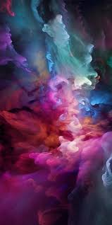 colorful smoke wallpaper for iphone