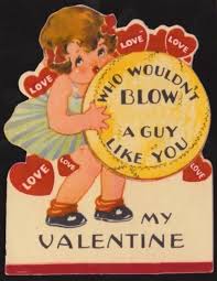Foil and gold on greeting cards as well as embossing can be part of a vintage card or christmas card. Maybe Don T Send These Inappropriate Vintage Valentine S Day Cards