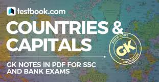 Take a free mock test for the ssc chsl exam. List Of Countries And Their Capitals Cities Download Free Pdf