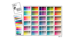 Printing The Color Sampler Charts