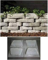 retaining wall block concrete molds