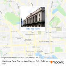 baltimore penn station by bus