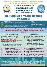 admissions open in bahria university