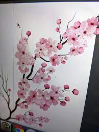 Cherry Blossom Wall Decor Diy