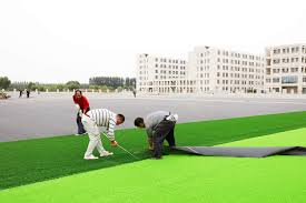 artificial turf on concrete surfaces
