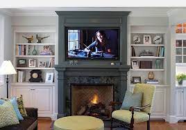 Modern Fireplace Designs With Tv Above