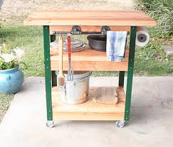 diy grill cart the