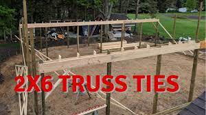 truss layout and truss ties pole barn